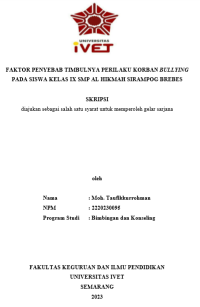 SKRIPSI : MENGEMBANGKAN RASA PERCAYA DIRI ANAK MELALUI METODE
SWIM (SINGING WITH MOVEMENT) PADA ANAK USIA 3-4 TAHUN DI
POS PAUD CEMPAKA 9 DESA BLUBUK KECAMATAN DUKUHWARU
KABUPATEN TEGAL