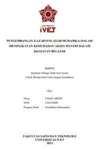 SKRIPSI : PENGEMBANGAN E-LEARNING (ELIB MUHAMKA) DALAM MENINGKATAN KEMUDAHAN AKSES MATERI DALAM KEGIATAN BELAJAR