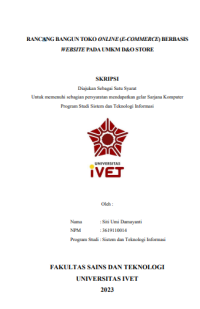SKRIPSI : PENERAPAN K-MEANS CLUSTERING DALAM MEMPREDIKSI MATA
UANG CRYPTOCURRENCY UNTUK MENGETAHUI PERGERAKAN
KENAIKAN, PENURUNAN, DAN SIDEWAYS HARGA BITCOIN
DALAM BLOCKCHAIN BINANCE