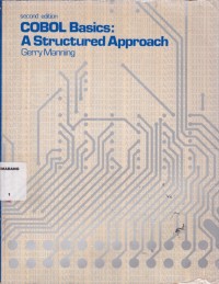 Cobol basics a stuctured approach