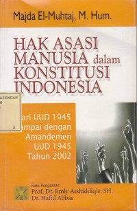 Hak Asasi Manusia dalam Konstitusi Indonesia dari UUD 1945 sampai dengan Perubahan UUD 1945 Tahun 2002