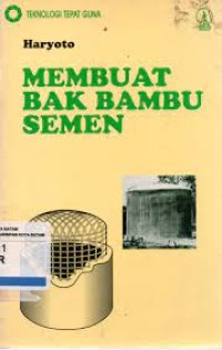 Membuat Bak Bambu Semen