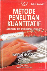 metode penelitian kuantitatif: analisis isi dan data sekunder
