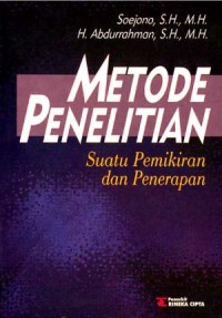 Metode Penelitian suatu pemikiran dan penerapan