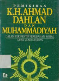 pemikiran k.h.ahmad dahlan dan muhammadiyah dalam perspektif perubahan sosial