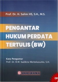 pengantar hukum perdata tertulis